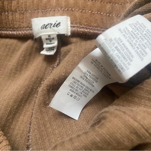 Aerie Pants Womens Flare Leg Corduroy Pull On Stretch Groove On - Picture 4 of 5